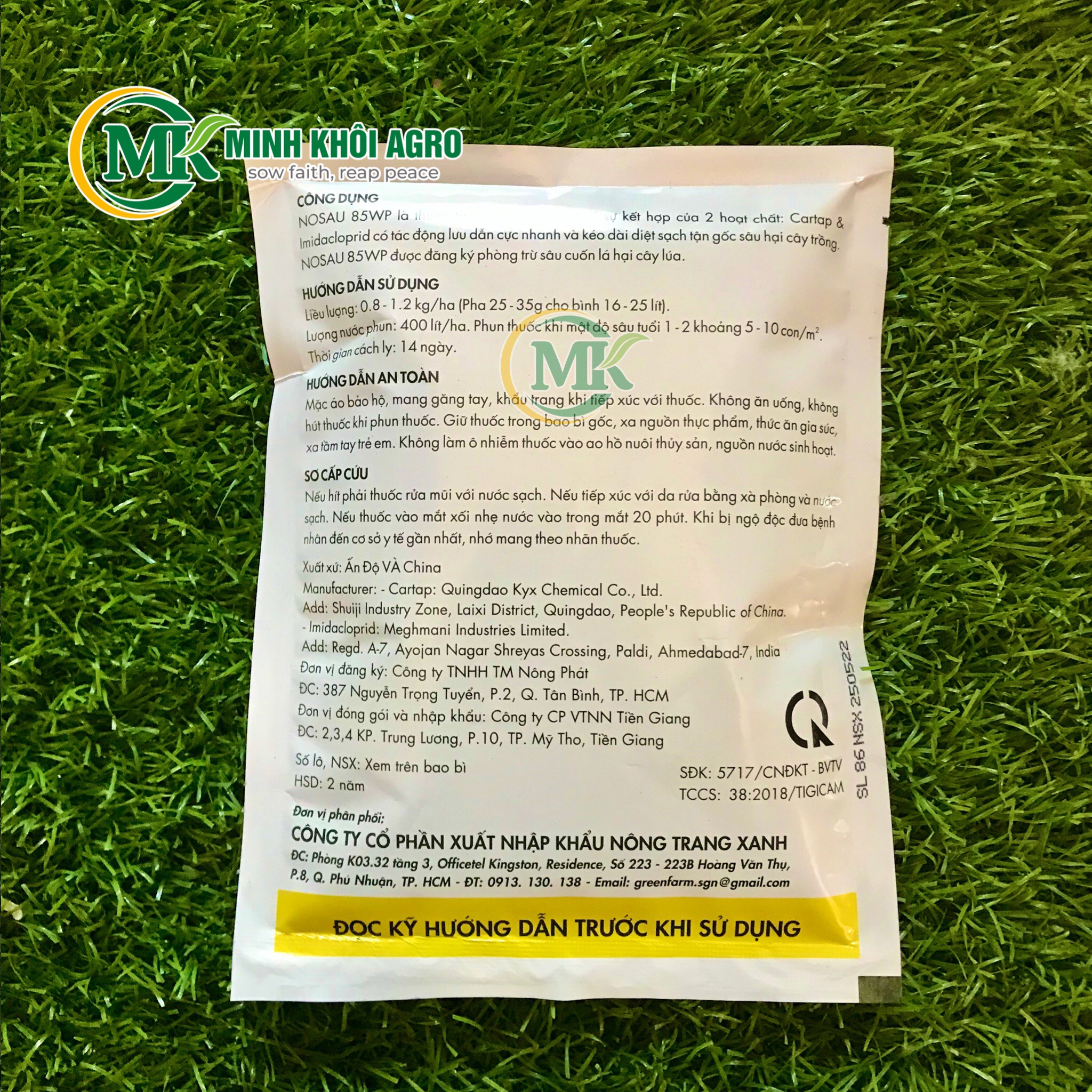 Thuốc trừ sâu rầy Nosau 85WP - Gói 100g